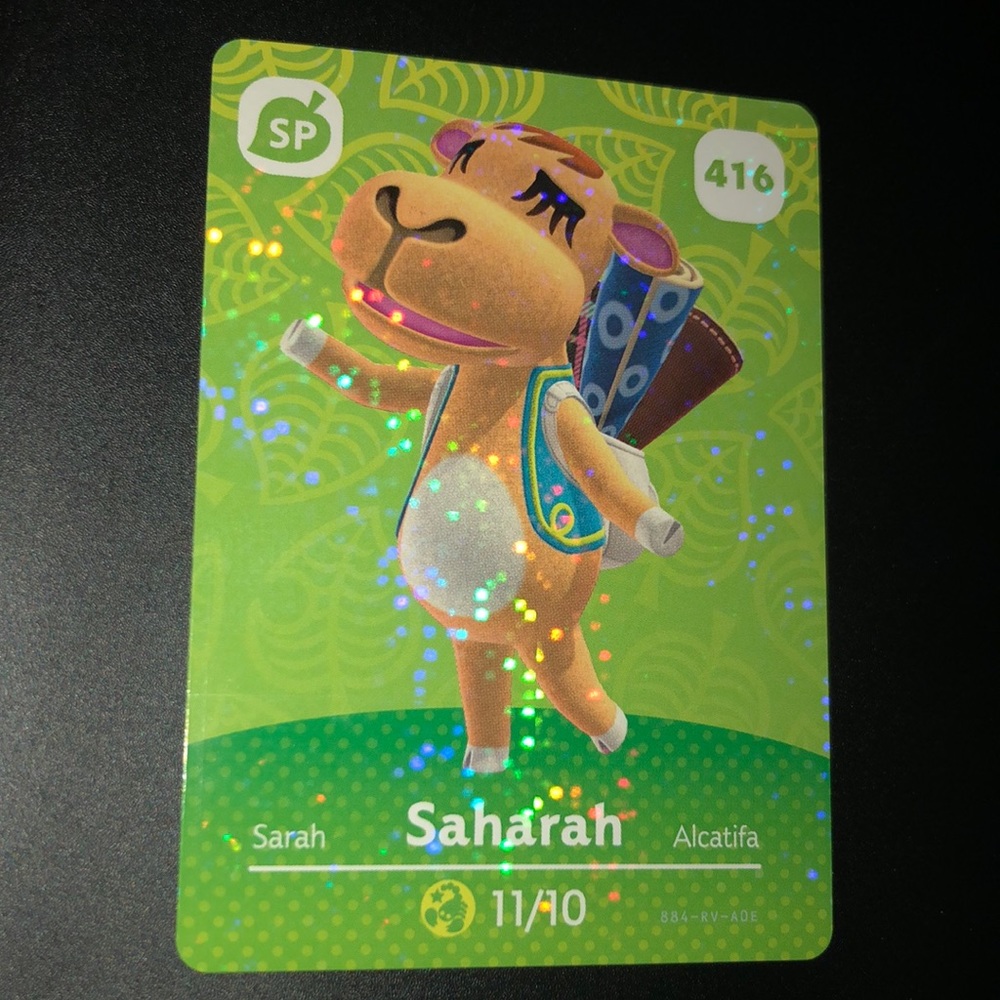 Animal Crossing amiibo- Saharah - card number 416